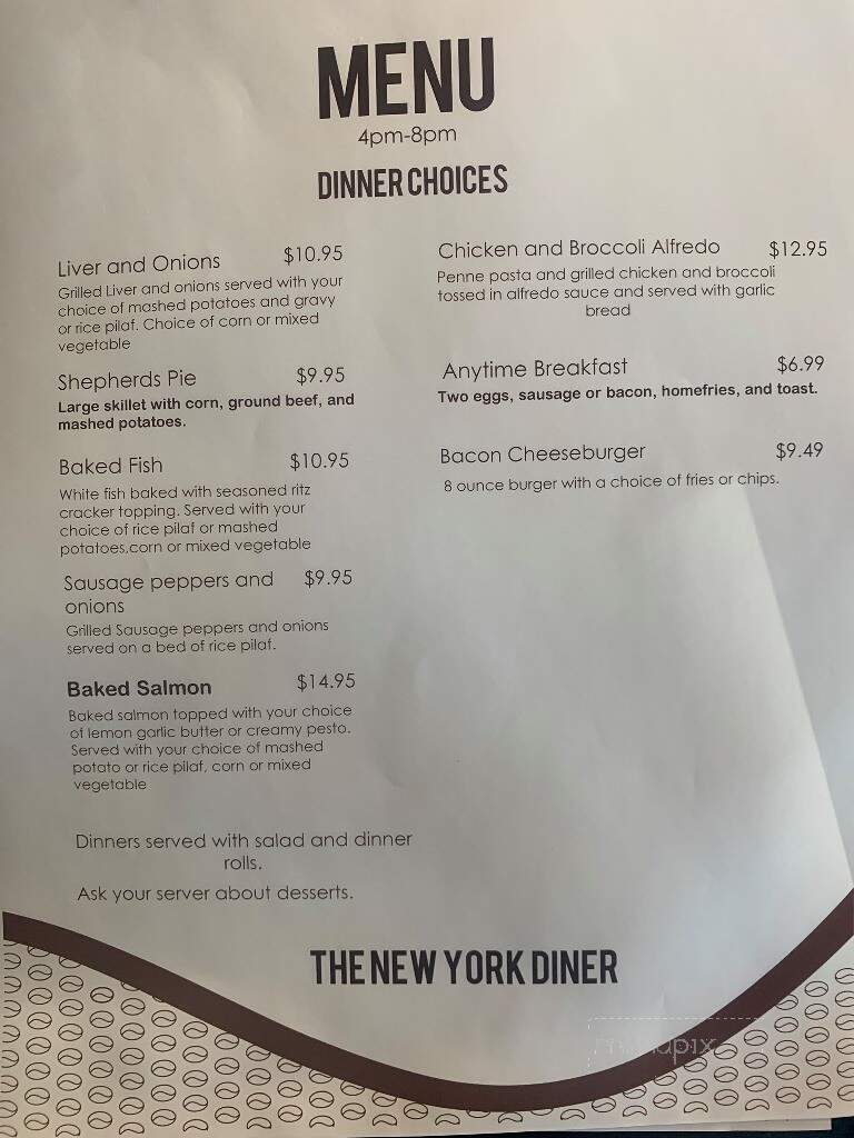 The New York Diner - Valrico, FL menu_pic