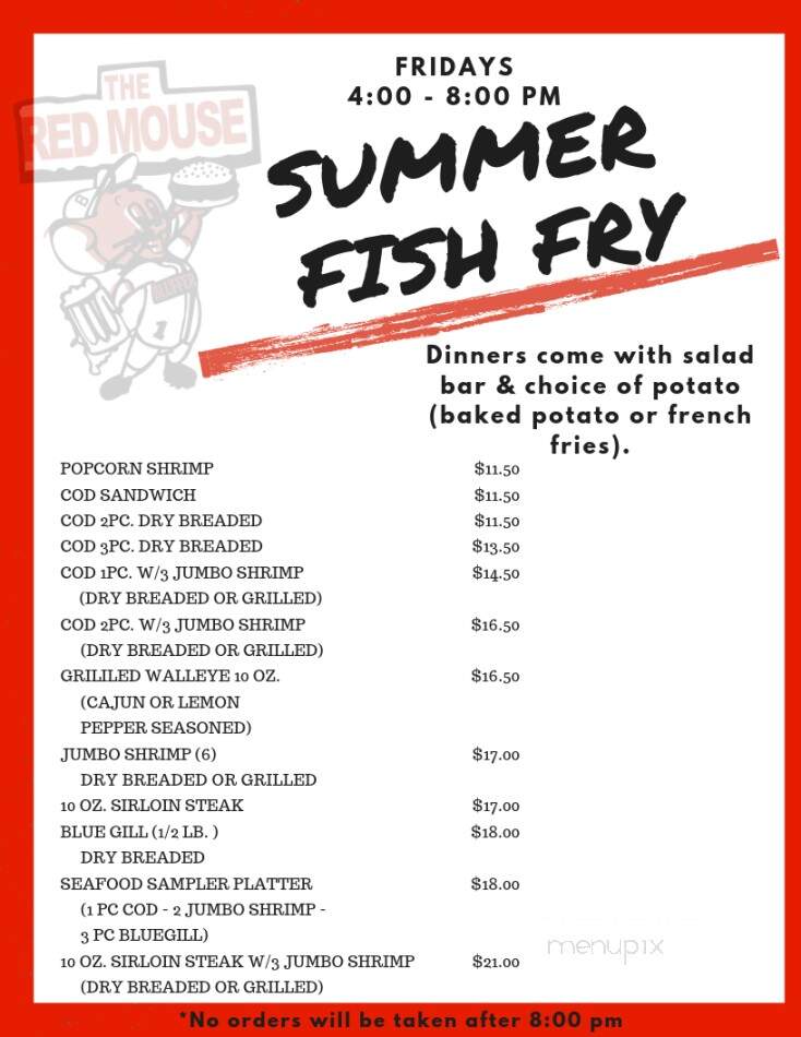 Red Mouse - Cross Plains, WI menu_pic