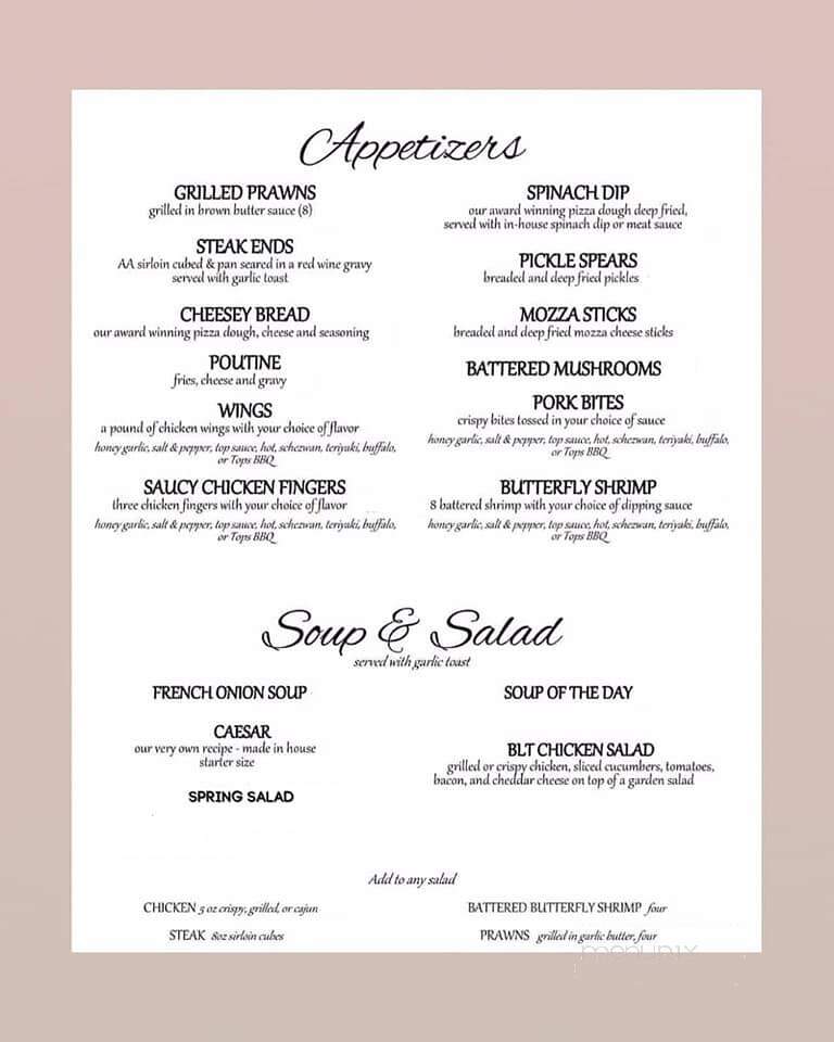 Top Steakhouse Dunmore Road - Medicine Hat, AB menu_pic