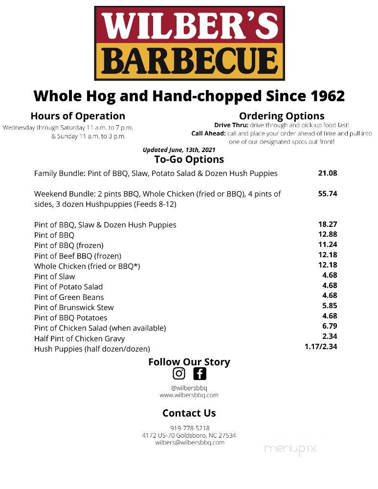 Wilber's Barbecue - Goldsboro, NC