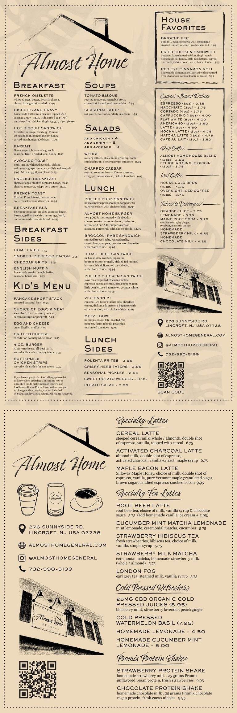 Almost Home - Lincroft, NJ menu_pic