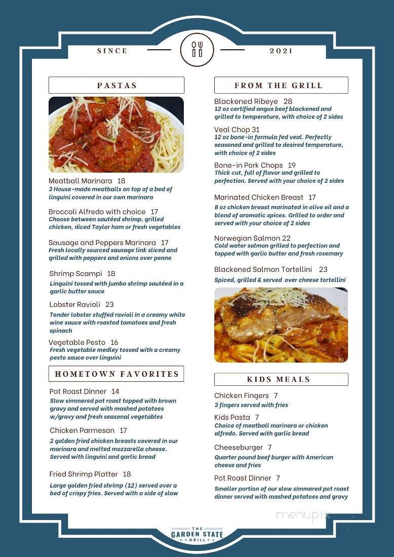 The Garden State Grill - Lillington, NC menu_pic