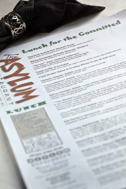 Asylum Restaurant - Jerome, AZ menu_pic