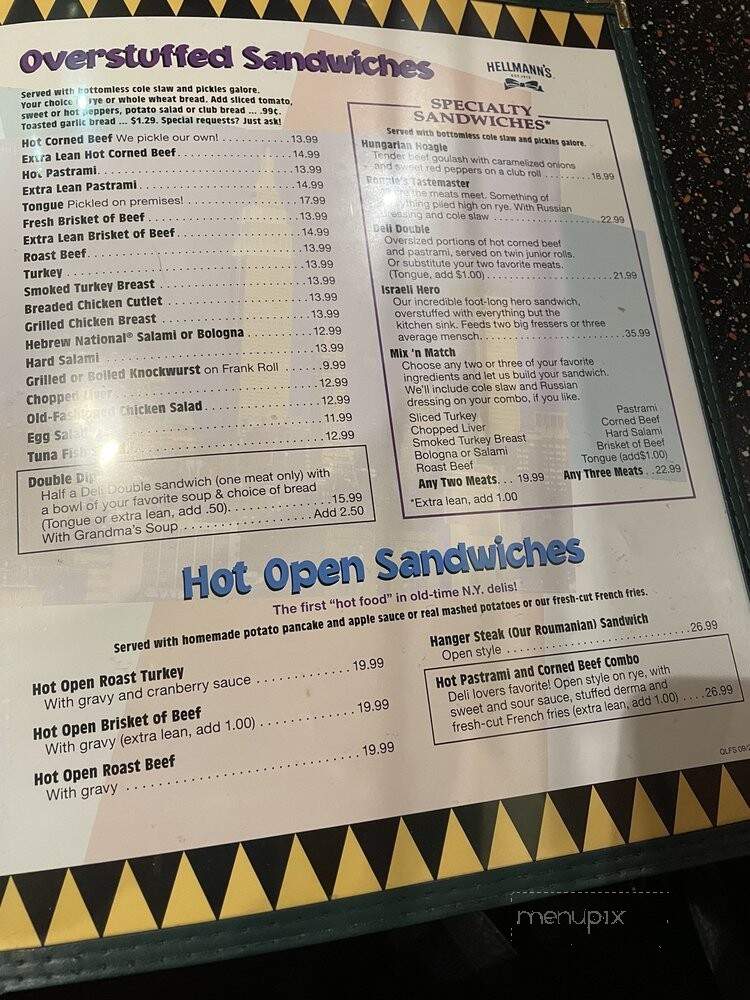 Ben's Kosher Delicatessen - Boca Raton, FL menu_pic