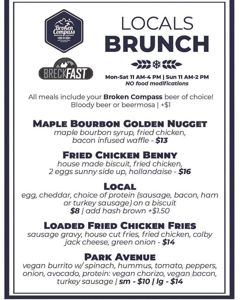 Broken Compass Brewing - Breckenridge, CO menu_pic