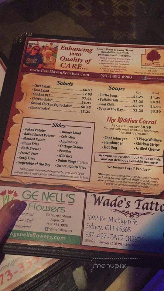Buffalo Jack's - Covington, OH menu_pic