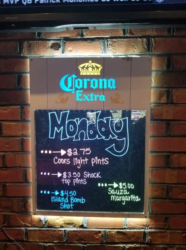 Kickback Jack's - Asheboro, NC menu_pic