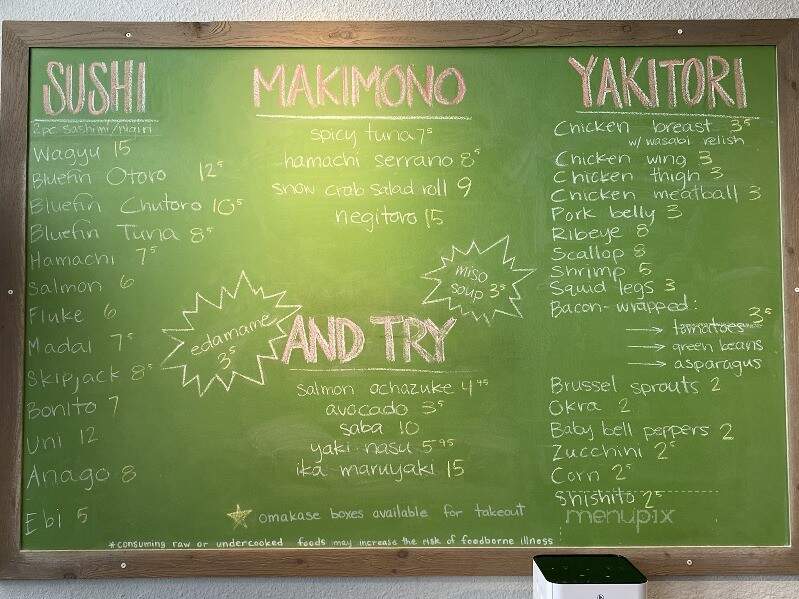 Kengo Sushi & Yakitori - Toledo, OH menu_pic