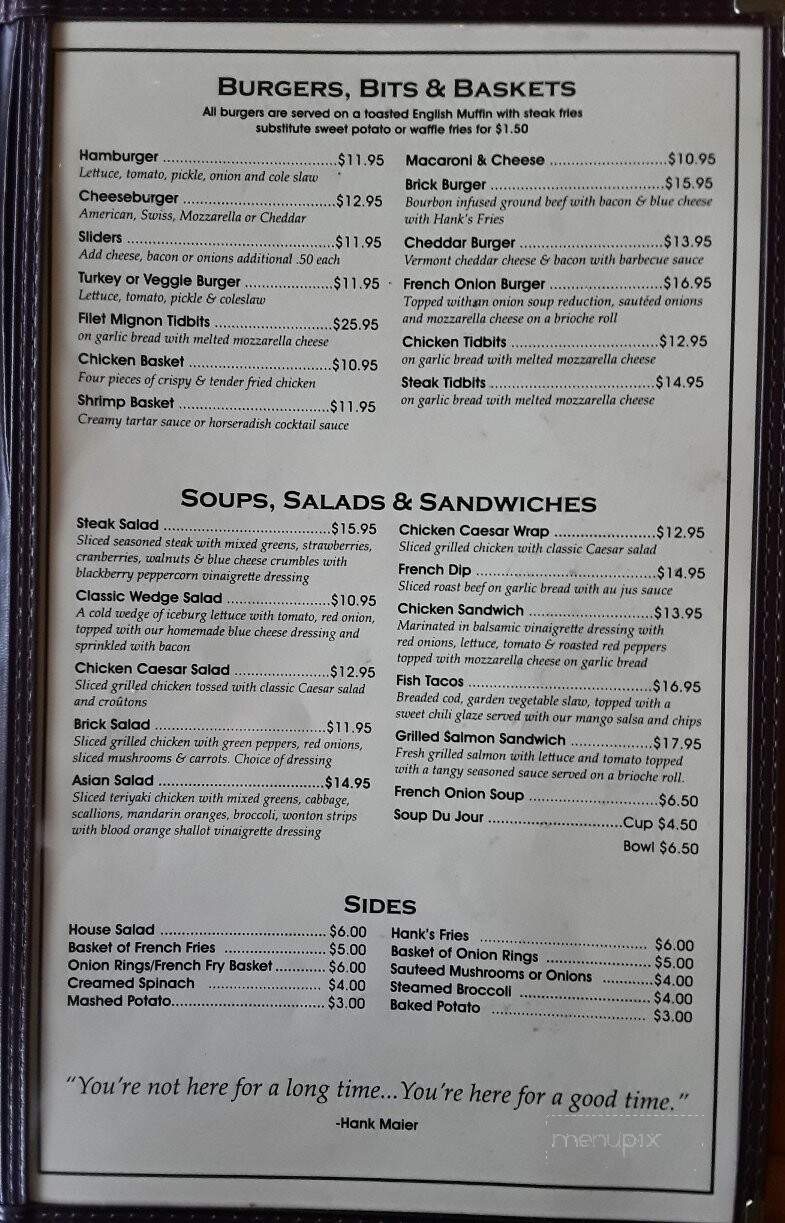 Brick Cafe - Lynbrook, NY menu_pic