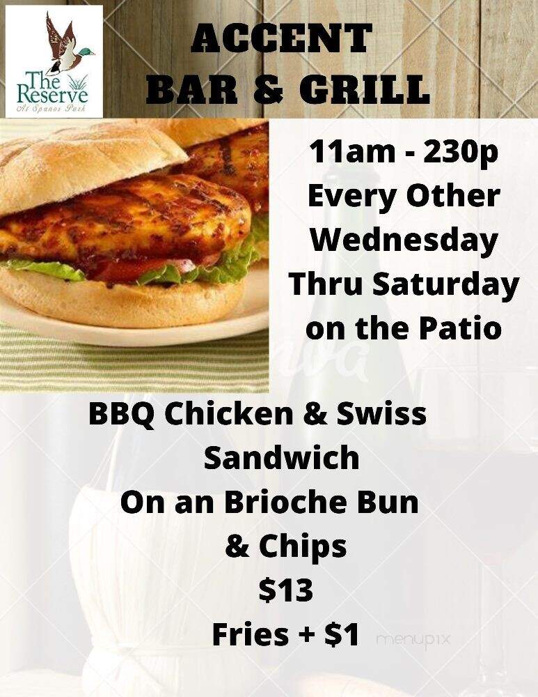 Reserve At Spanos Park - Stockton, CA menu_pic