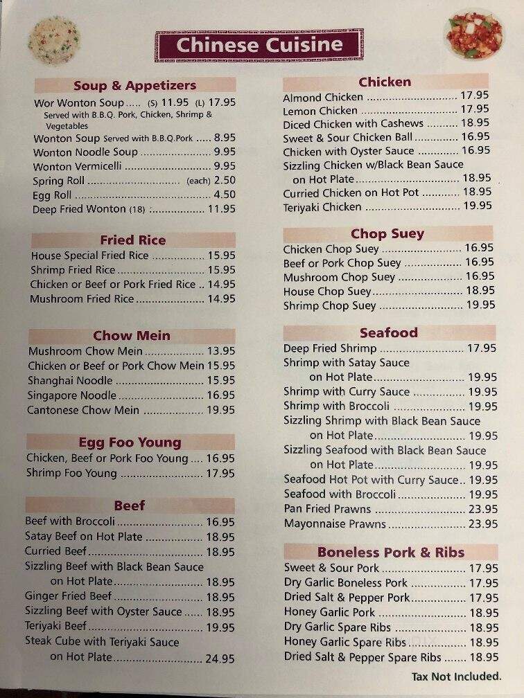 Mikie's Wheel Inn Restaurant - Rycroft, AB menu_pic