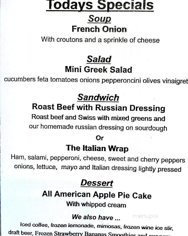 Back Porch - Lake Alfred, FL menu_pic