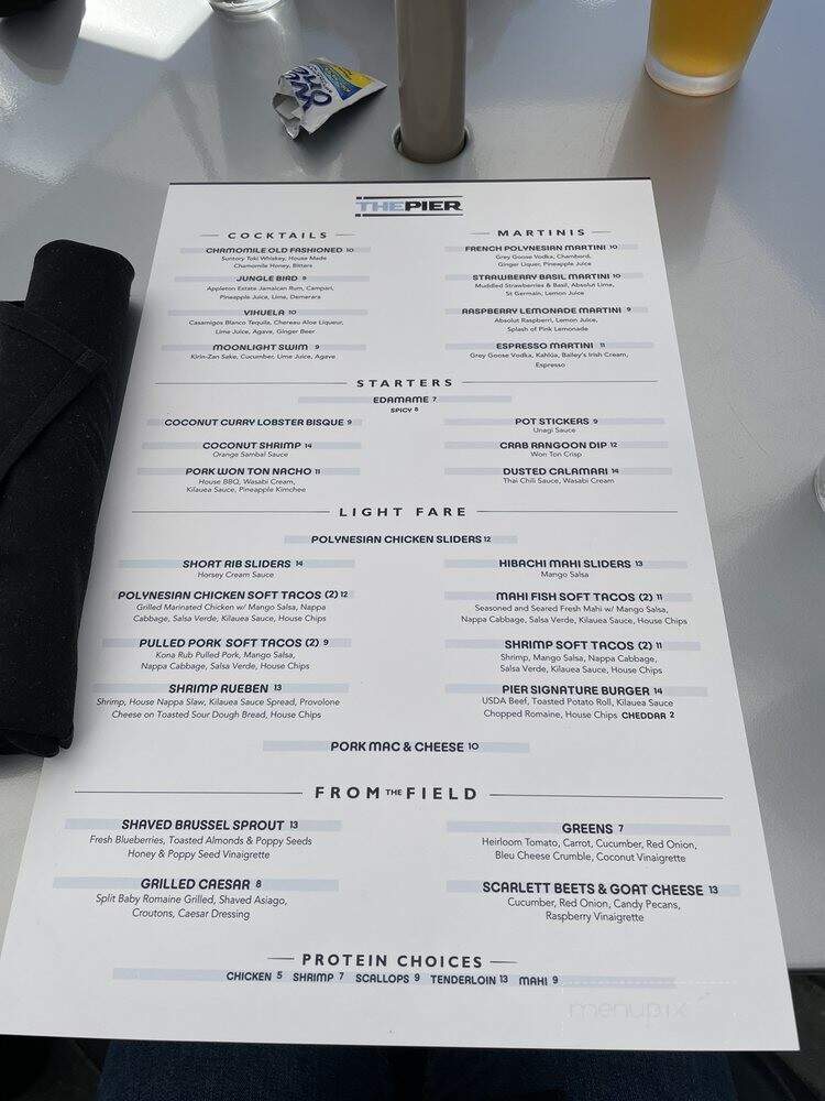 The Pier at Fishermen's Village - Punta Gorda, FL menu_pic