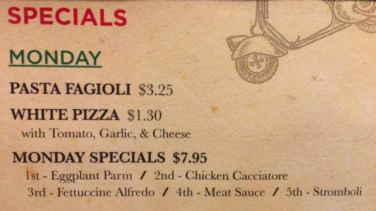 Victor Emmanuel II - Reading, PA menu_pic