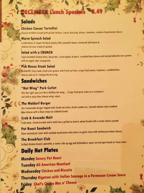 Village Eatery - Lockport, NY menu_pic