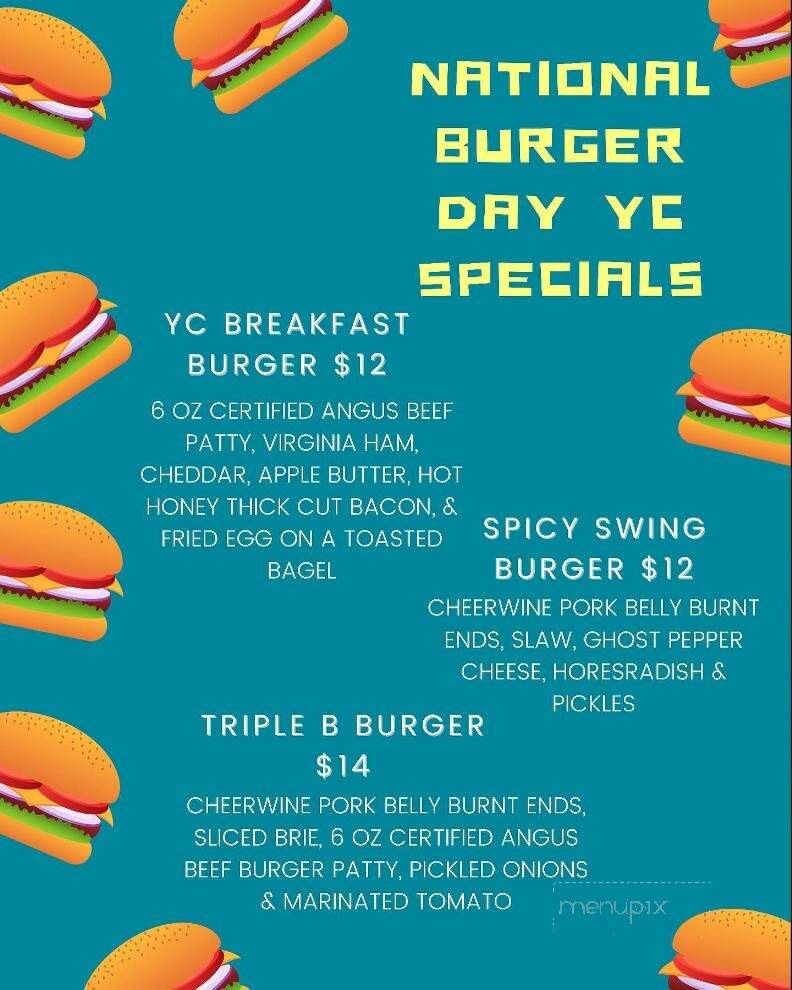 Young Cardinal Cafe - Winston-Salem, NC menu_pic