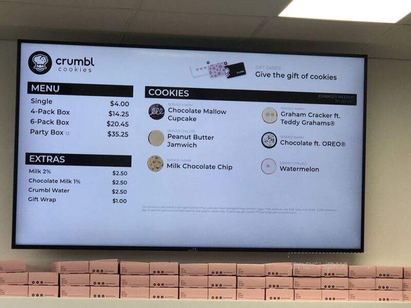 Crumbl Cookies - Riverbank, CA menu_pic