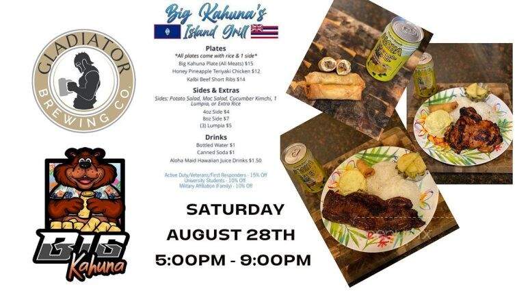 Gladiator Brewing - Clarksville, TN menu_pic