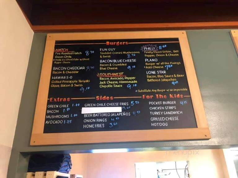 Hall Of Flame Burgers - Ruidoso, NM menu_pic