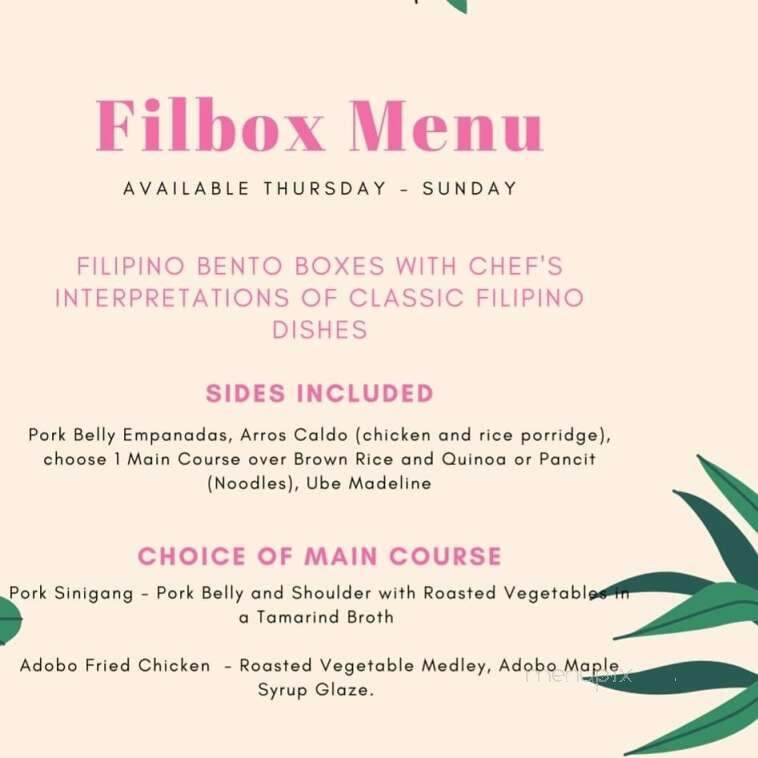 Sweet Pea Bake Shop - Sonoma, CA menu_pic