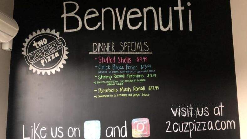 Two Cousins Pizza-Family Rest - Stevens, PA menu_pic