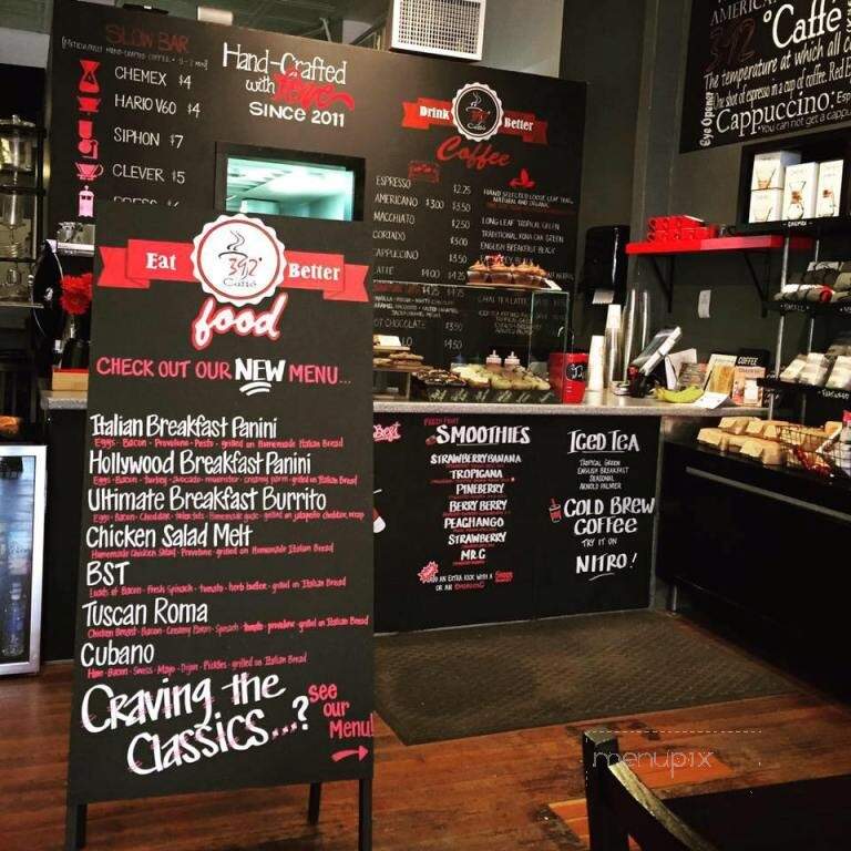 392 Caffe - Clinton, IA menu_pic