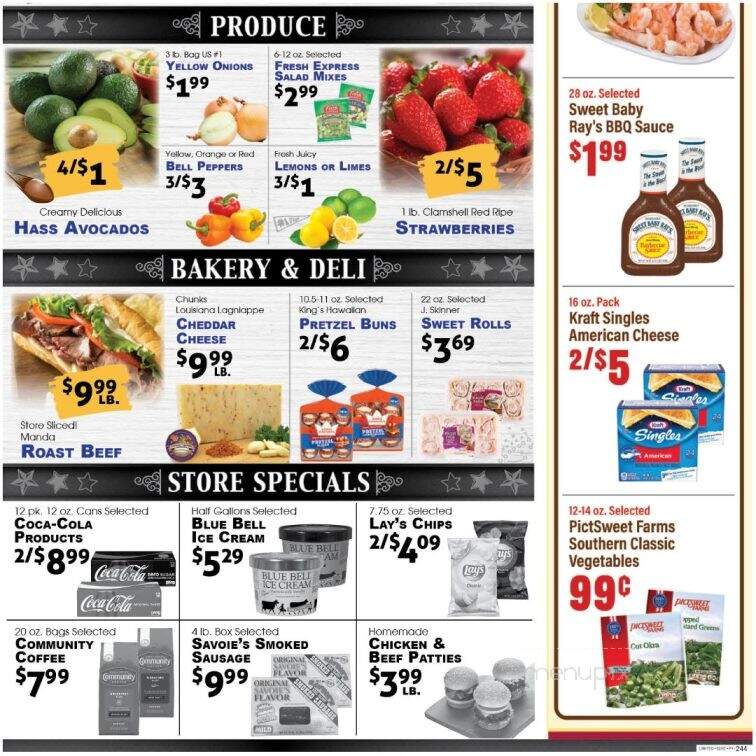 Benny's Supermarket - Opelousas, LA menu_pic