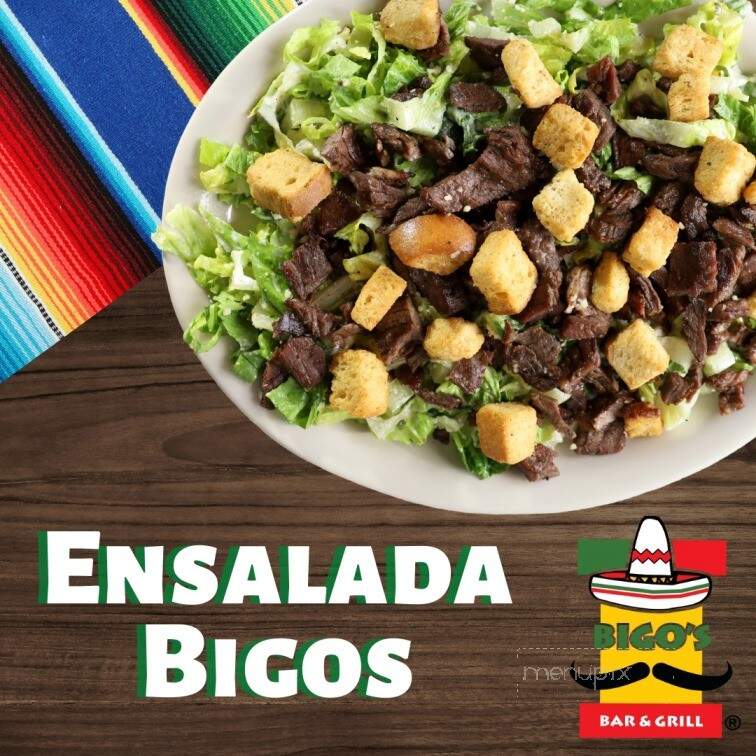 Bigo's Bar & Grill - Brownsville, TX menu_pic