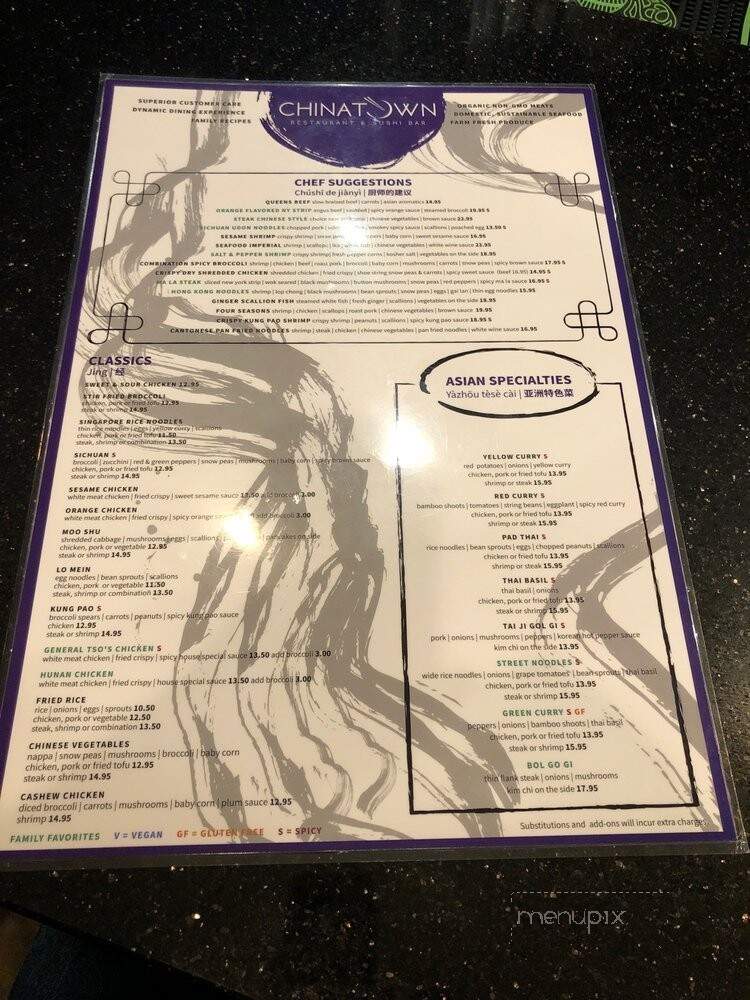 Chinatown Restaurant - Winchester, VA menu_pic