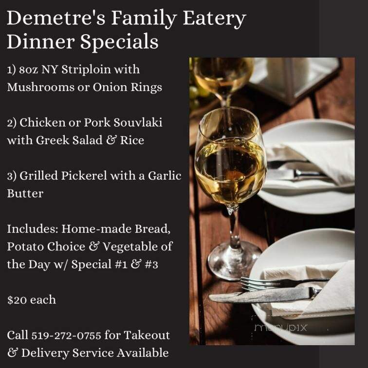 Demetre's Family Eatery - Stratford, ON