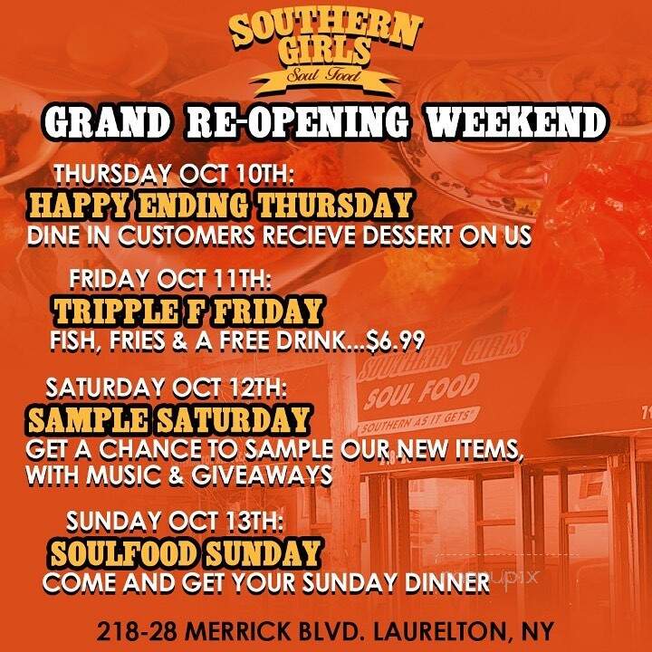 Southern Girls - Springfield Gardens, NY menu_pic