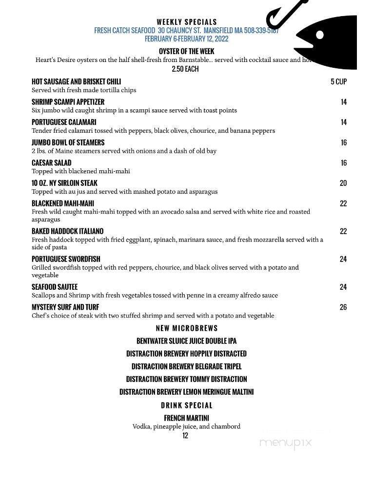 Fresh Catch - Mansfield, MA menu_pic