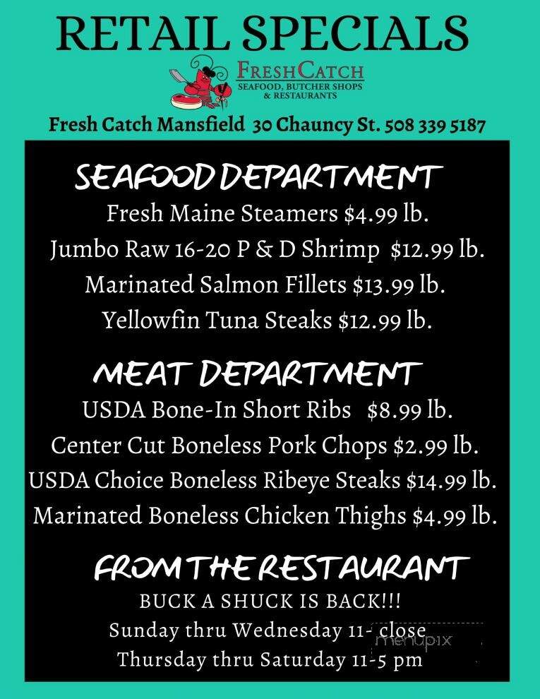 Fresh Catch - Mansfield, MA menu_pic