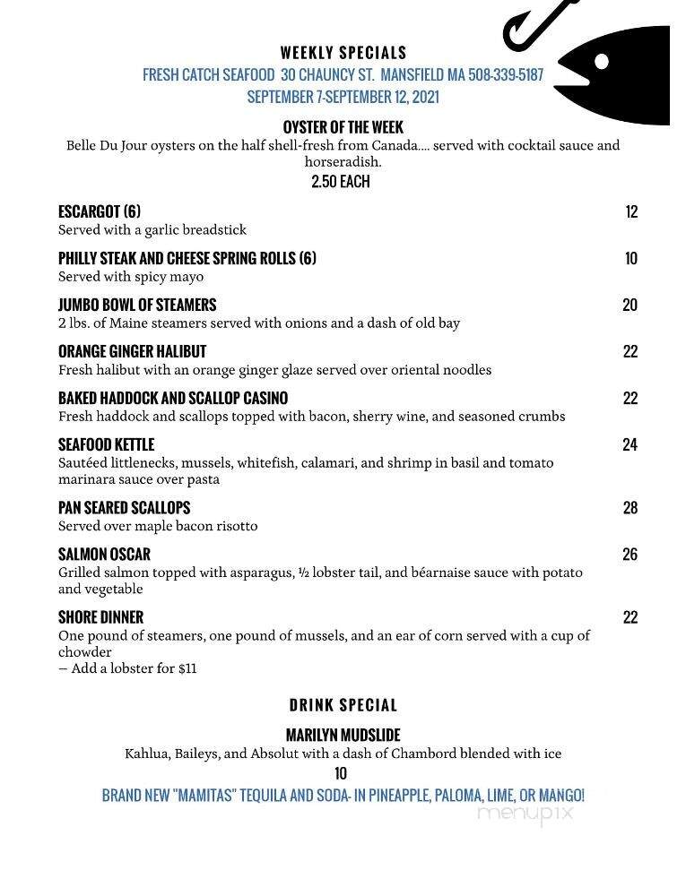 Fresh Catch - Mansfield, MA menu_pic