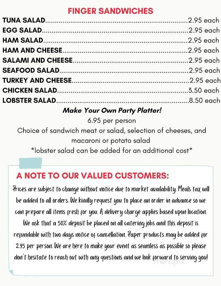 Fresh Catch - Mansfield, MA menu_pic