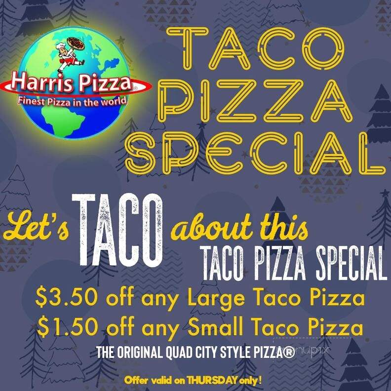 Harris Pizza - Rock Island, IL menu_pic
