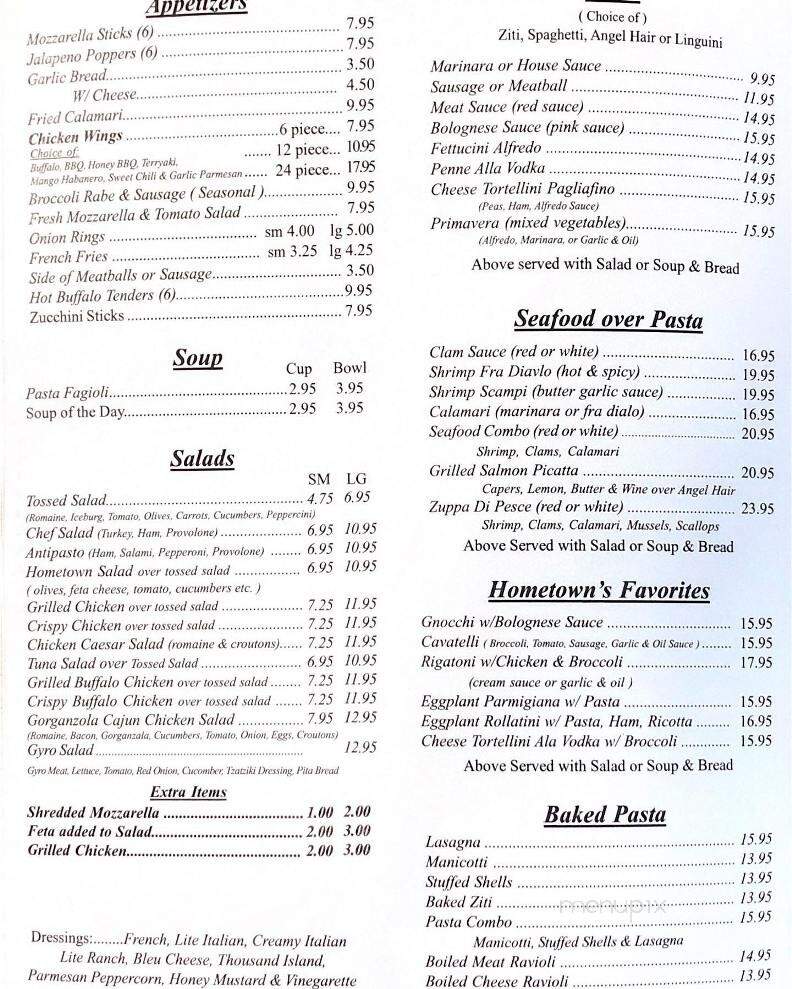 Hometown Pizza III - Thomaston, CT menu_pic