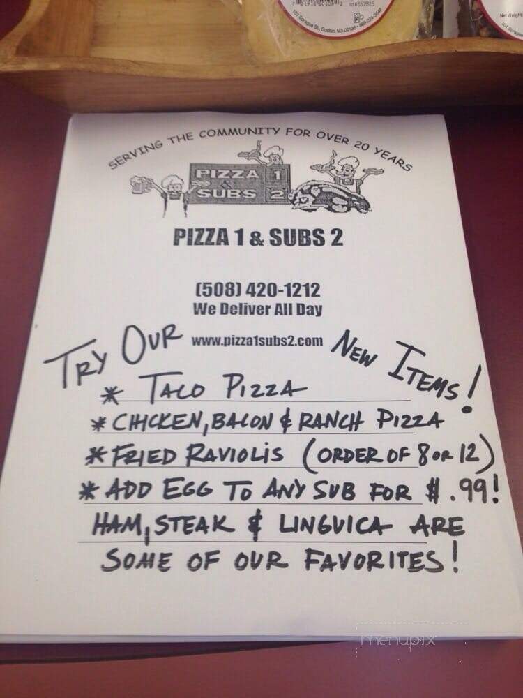 Pizza 1 & Subs 2 - Marstons Mills, MA