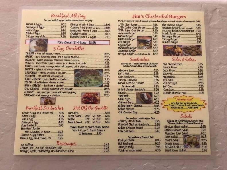 Jim's Burgers and Eggs - Surprise, AZ menu_pic