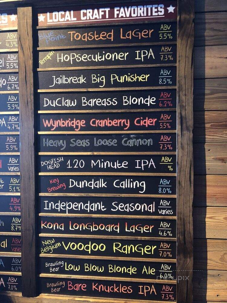 Miller's Ale House - Bel Air, MD menu_pic