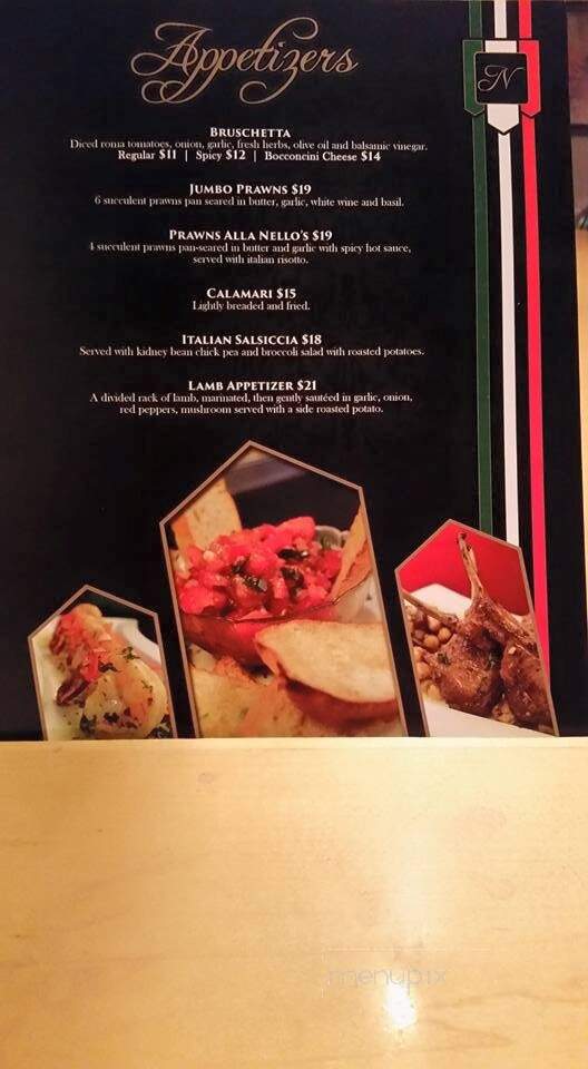 Nello's Restaurant - Saint Albert, AB menu_pic