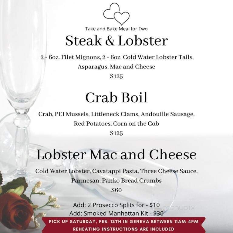 Nobel House - Geneva, IL menu_pic