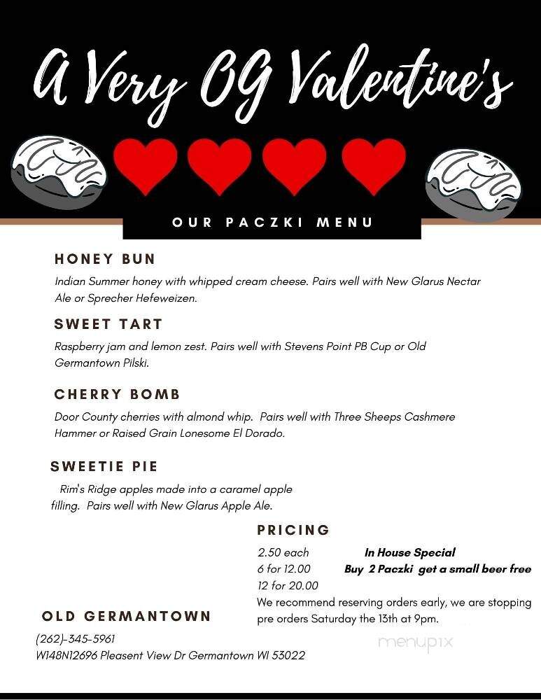 Old Germantown - Germantown, WI menu_pic