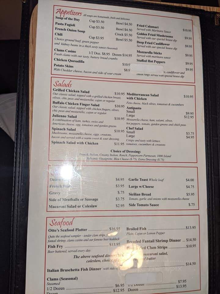 Otto's Restaurant - Cheektowaga, NY menu_pic