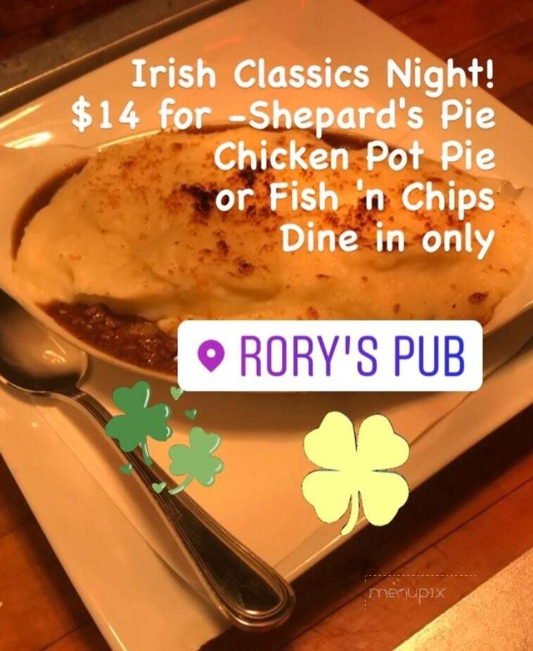 Rory's Pub - Sea Bright, NJ menu_pic
