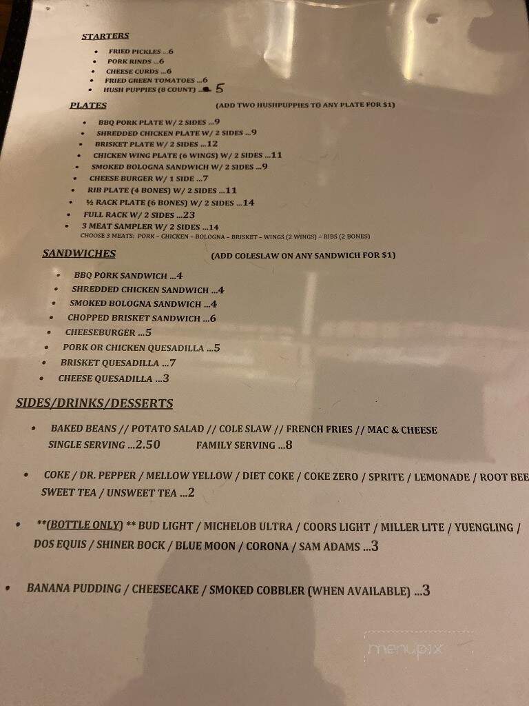 Sons of Smoke - Loudon, TN menu_pic