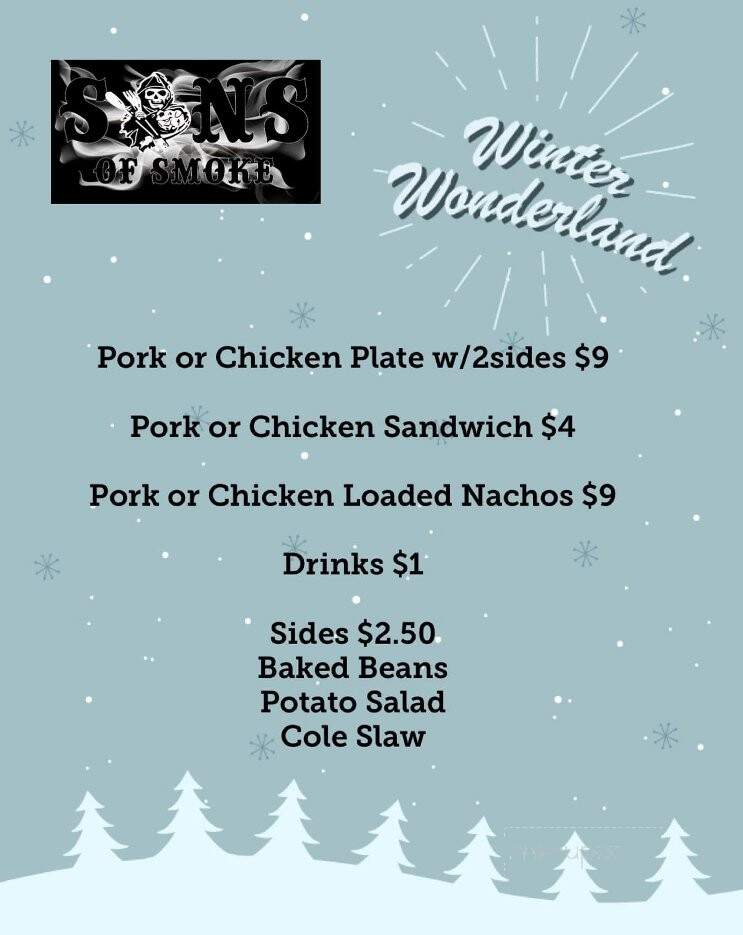 Sons of Smoke - Loudon, TN menu_pic