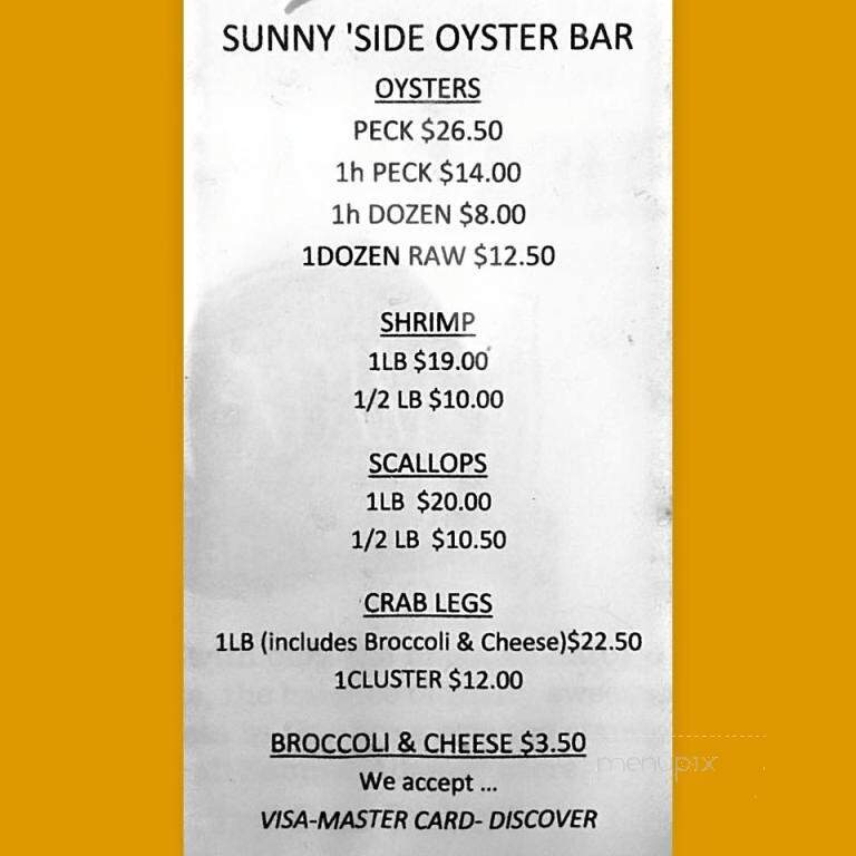 Sunnyside Oyster Bar - Williamston, NC