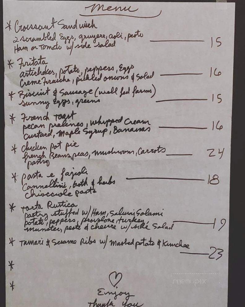 Tweets Cafe - Bow, WA menu_pic