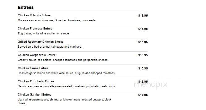 Alfonso's 202 - Flemington, NJ menu_pic